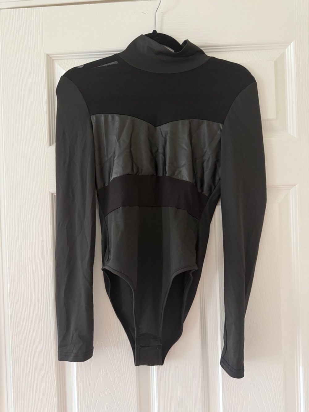 Black Patent and Mesh Bodysuit ** Bundle 5+ items and name your offer!!! 💖💞